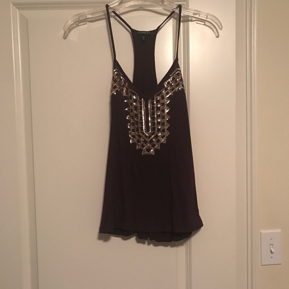 Eggplant Tank top from Express
